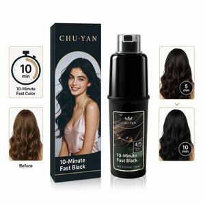 CHU·YAN Teinture capillaire permanente intégrée à application rapide – Sans gants, application facile - Product Image 1
