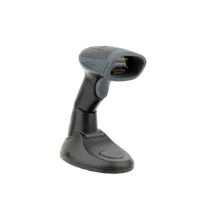 High Quality Handheld Cordless 2D Barcode Scanner with Stand Wireless POS Scanner with CMOS Light Source for Scanning