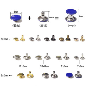 Celimi Garment <b>Rivets</b> Double-Cap 320 Sets Iron Plated For Jeans Apparel Durable - Product Image 4