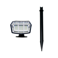 Lampe solaire d'extérieur avec détecteur de mouvement, indice de protection IP44, LED blanc chaud, pour la décoration du jardin et des allées, lampe de sol portable pour pelouse