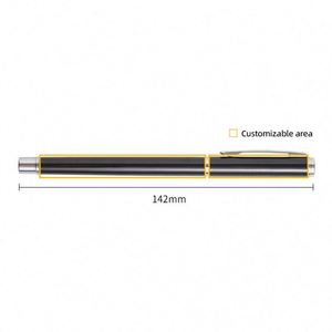 High-quality Luxurious Metal Gel <b>Pen</b> Wholesale Business Signature Metal <b>Pen</b> Black with Custom logo Suitable As Gifts for Events - Product Image 4