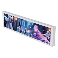 Écran LCD secondaire interne long de 9,2 pouces 1920x462 pour PC de bureau gaming avec surveillance de la température du processeur