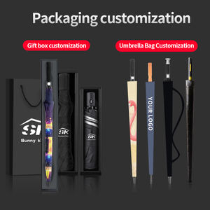 Paraguas de Golf con protección Uv de 47/54/62/68 pulgadas, paraguas de Golf de 2 niveles con ventilación automática, a prueba de viento con logotipo - Product Image 5