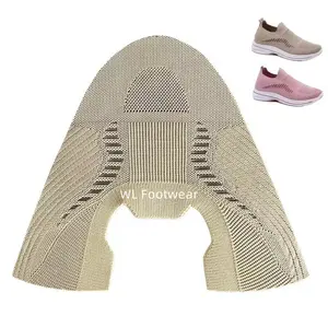 Luoyang Uppers Factory Price OEM Custom Logo New Fly Knitted Polyester Upper Semi Finished Upper For Shoe Making