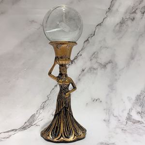 <span class=keywords><strong>Bougeoir</strong></span> en résine 3D classique vieux or grand plancher <span class=keywords><strong>bougeoir</strong></span> ange romantique artisanat - Product Image 3