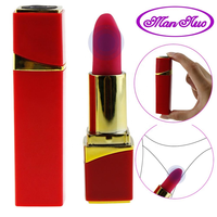 Mini-Lippenstift-Vibrator mit 10 Geschwindigkeiten, Diskreter Klitoris-Stimulator, Nippel-Massagegerät, Vibrierender Bullet