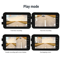 Moto Dash Cam 4 "1080p HD Casque Vélo Moto Support WiFi Étanche IP65 Conduite