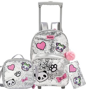 Juego de Mochilas Escolares <span class=keywords><strong>con</strong></span> <span class=keywords><strong>Ruedas</strong></span> para Niños, 3 Piezas, Bolsas Escolares <span class=keywords><strong>con</strong></span> <span class=keywords><strong>Ruedas</strong></span> para Niñas, Maleta de Viaje <span class=keywords><strong>con</strong></span> Lonchera para Niños - Product Image 1