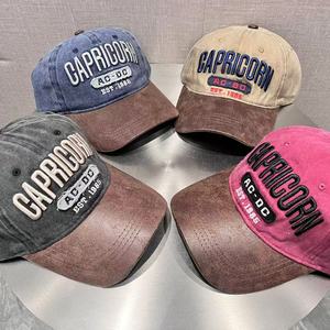 Casquette de baseball rétro 6 panneaux de haute qualité pour hommes et femmes, style vintage, patchwork, lettres brodées, personnalisable, casquette décontractée pour papa - Product Image 2
