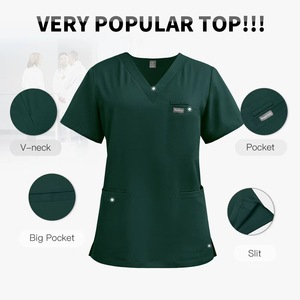 Conjunto de 3 Piezas de Tela Suave Personalizable y Moderna 42192+52002, Uniforme Médico de <span class=keywords><strong>Ambulancia</strong></span> de Emergencia Unisex, Chaqueta de Ropa para Mujer - Product Image 2