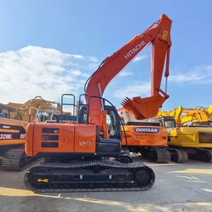Machine de construction lourde d'occasion, excavatrice Hitachi ZX120, 12 tonnes, 66 kW de puissance, moteur, boîte de vitesses, pompe, PLC, roulement de haute qualité - Product Image 3