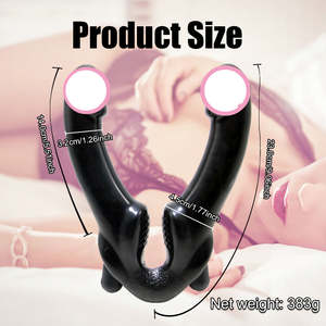 Vibromasseur <span class=keywords><strong>Dildo</strong></span> Kovida à double tête, vibromasseur strap-on pour femmes lesbiennes, vibromasseur à 10 vitesses, jouet sexuel <span class=keywords><strong>Dildo</strong></span> pour femmes lesbiennes - Product Image 3