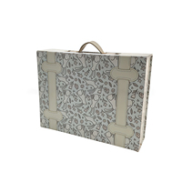 Nouvelle boîte cadeau au design personnalisé avec poignée boîte d'emballage en carton rigide créative sac à main mignon recyclé