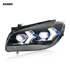 Conjunto de faros delanteros para <span class=keywords><strong>BMW</strong></span> <span class=keywords><strong>X1</strong></span> E84 (10-15), luces diurnas LED modificadas estilo flecha con lentes de señal de giro. - Product Image 4