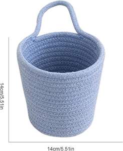 Cesta de Almacenamiento de Cuerda de Algodón Ecológica Moderna - Organizador Multifuncional Decorativo Tejido para Ropa, Toallas, Libros y Juguetes - Product Image 2