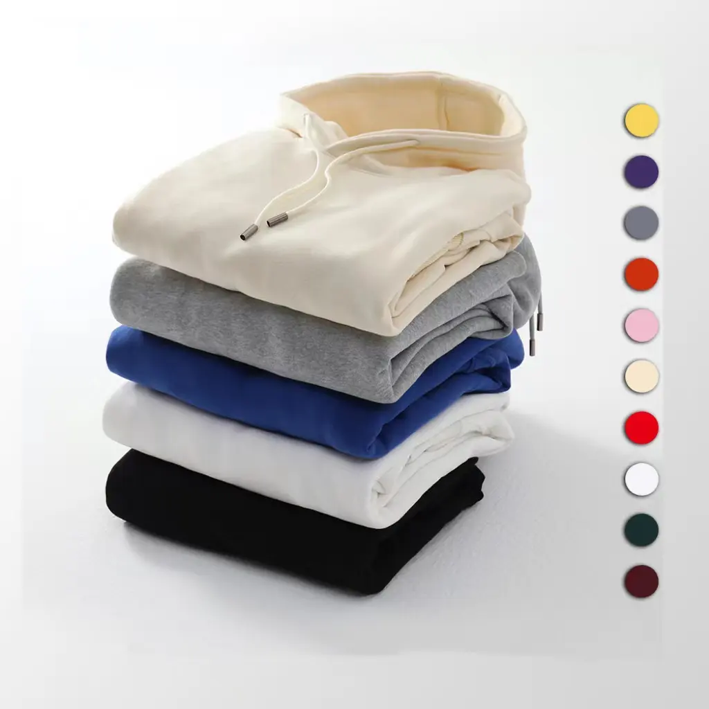 330G Couple Sweatshirt Hoodie Set 2022 Europe and America Style Mens Casual Plus Size Plain Fleece Hoodie 3XL