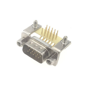 DEYCONN Connettore VGA D-SUB DR 17W2 Maschio ad Alta Potenza, Saldabile, Contatti Misti, Alloggiamento in PBT Nero, Staffa Bianca, Angolo di <span class=keywords><strong>90</strong></span> Gradi - Product Image 6