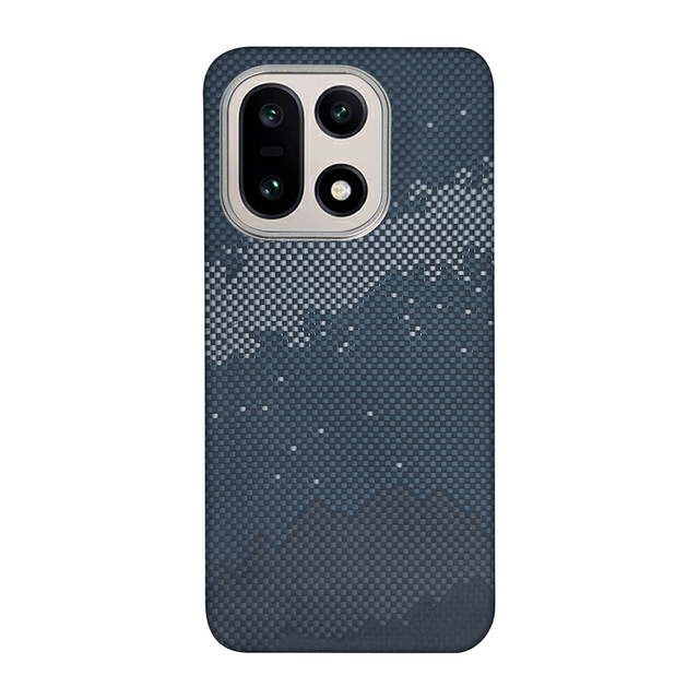 Applicable OnePlus 15 for Aramid Fiber Carbon Fiber Business Design Hand-Woven Heat Dissipation Magnetic Mobile Phone Case