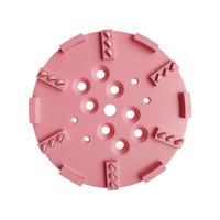 Plaque de meulage diamantée PCD de 250 mm pour la préparation des surfaces en colle époxy, disque abrasif pour meuleuse à tête unique