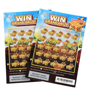Scratch Card Factory Professional Printing Size Pattern Custom Scratch Card
