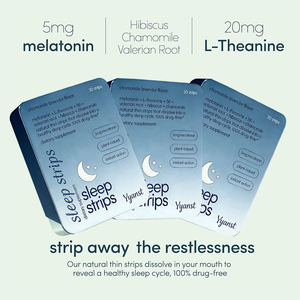 Tiras Orales Veganas Naturales para Dormir con Melatonina + L-teanina, Sabor a Manzanilla y Lavanda, a Base de Plantas, Cero Calorías, OEM/ODM - Product Image 6