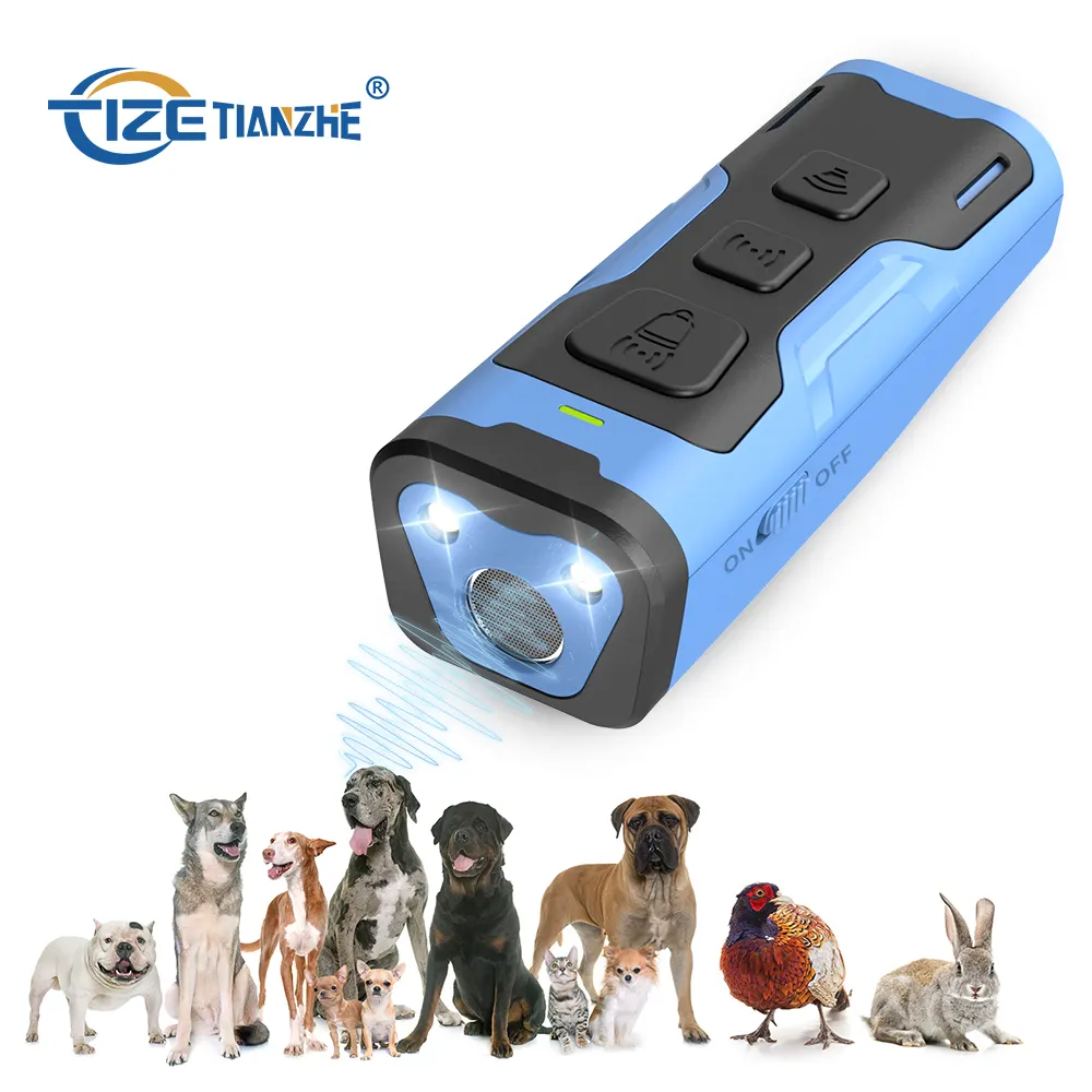 Hot Selling Produkte LED Taschenlampe Griff Ultraschall Hunde trainer mit 3 Modi