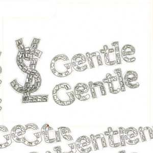 新作手作りビーズレター大パッチヨーロッパアメリカヒップホップ服靴帽子装飾DIYアクセサリー卸売 - Product Image 3