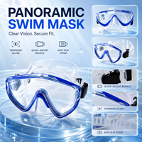 Masque de plongée pour femmes, vision large, anti-buée, joint en silicone confortable, lunettes de plongée réglables pour la natation et la plongée sous-marine