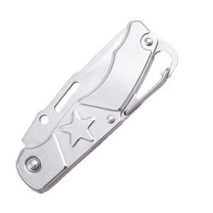 Giá Rẻ Giá Mini Edc Cắm Trại Ngoài Trời Survival Hai Tay Dao Thép Không Gỉ Keyring Nhỏ Gấp Dao Bỏ Túi - Product Image 3