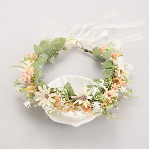 Serre-tête de mariée style forêt, <span class=keywords><strong>couronne</strong></span> de fleurs marguerites, élégance douce, simple et fraîche, style princesse, très tendance - Product Image 5