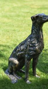 รูปปั้นสวนอลูมิเนียมรูปปั้นสุนัขขนาดชีวิตออกแบบประติมากรรมสัตว์สุนัขที่สมจริงในราคาถูก - Product Image 2