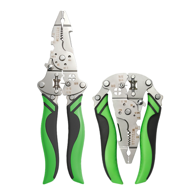 28 In1 Multi-Functional Folding Wire Strippers & Crimping Pliers Kit Industrial Grade Stainless Steel OEM Electricians Hand Tool