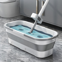 Seau à serpillière portable rectangulaire en plastique PP, étanche, épaissi, durable, 10L, pliable, moderne, pour lavage de voiture, extérieur, voyage