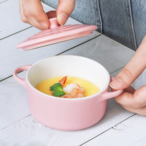 Vòng nướng chén hấp trứng Bát Brulee ramekins lò Đồ đá Bát có nắp đậy - Product Image 5