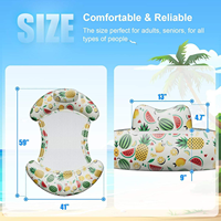 Chaise longue gonflable en PVC pour adultes, lit flottant pour piscine, 150x104cm, pour bronzer au soleil, se détendre, plage, lac, natation