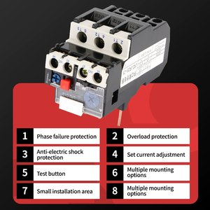 Relais de surcharge thermique <span class=keywords><strong>JR28</strong></span> série 1.6A 2.5A 4A 6A 8A 10A 13A 18A 25A relais thermique réglable relais électriques pour entrepreneur AC - Product Image 6