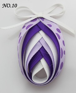 Lazos para el Cabello con Cinta de Grosgrain Arcoíris de Pascua, Horquillas Coloridas con Forma de Huevo para Niñas, Accesorios para el Cabello para Fiestas de Primavera - Product Image 2