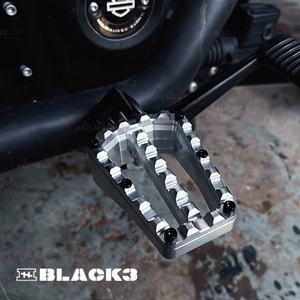 Repose-pieds <span class=keywords><strong>de</strong></span> moto Black3 Softail/Touring conception surélevée serrée étanche Dyna/XL Sportster Dragon dents repose-pieds repose-pieds - Product Image 3