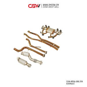 מקור ישיר של ביצועי cgw מבושלים צינורות מערכת פליטה מלאה טיטניום עם vettronic downfipe עבור bmw g80 g82 m3 4 - Product Image 2