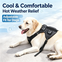 Gilet de refroidissement pour chien OEM d'usine, 3 températures réglables, imperméable, léger, pour chiens de grande et moyenne taille