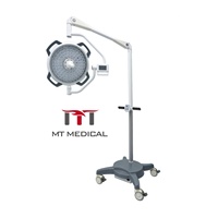 Lámpara Quirúrgica Móvil LED sin Sombra para Hospital, de Aleación de Aluminio, con 48 Perlas OSRAM, para Cirugía Animal