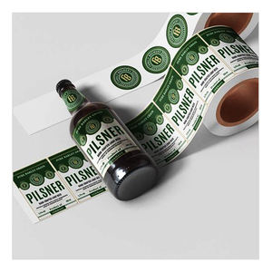 스킨 케어 향수 립스틱 치약 테스트 용 <span class=keywords><strong>Cypionate</strong></span> 항아리 용 맞춤형 로고 스티커 라벨-바이알에 포장 - Product Image 2