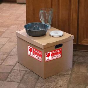 Autocollant d'étiquette fragile de 3 ''X 5''-Manipuler avec soin-Autocollants d'étiquettes d'expédition de remerciement <span class=keywords><strong>300</strong></span> étiquettes/rouleau d'autocollants fragiles - Product Image 5