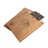 Enveloppe en papier nid d'abeille kraft compostable biodégradable à 100% avec logo personnalisé pour l'envoi de cadeaux