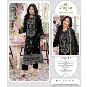 Vente en gros de vêtements de mariage et de fête de haute qualité Ensemble de costumes Georgette Salwar avec broderie et Zarkhan - Product Image 1