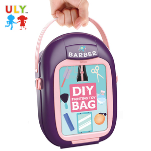 Mode beauté salon de coiffure jouets ensemble pour filles en plastique semblant jouer maquillage et coiffeur en boîte s'habiller jouets - Product Image 3
