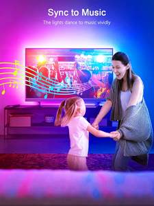 Music Sync Bluetooth APP &amp; Remote Control RGB <strong>TV</strong> Backlight <strong>Behind</strong> Strip LED <strong>Lights</strong> for <strong>TVs</strong> Bedroom Gaming Home D&eacute;cor - Product Image 3
