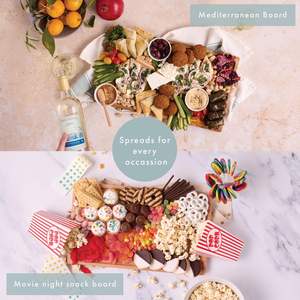 Tabla de quesos de madera de acacia con asas laterales y bandeja para servir en la cocina con <span class=keywords><strong>canal</strong></span> de galletas de frutos secos esencial para el entretenimiento - Product Image 6