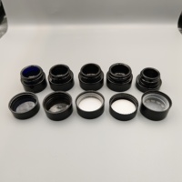 Bocaux en verre noir de 5 ml et 9 ml résistants aux UV pour concentrés de fleurs, avec couvercles de sécurité enfant
