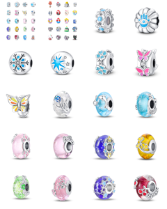 Pendentifs Breloques des Douze Signes du <span class=keywords><strong>Zodiaque</strong></span> Plaqué Argent/Or/Or Rose Certifiés GDTC Forme Cœur pour Bijoux DIY Unisexe/Femmes/Hommes/Enfants - Product Image 1